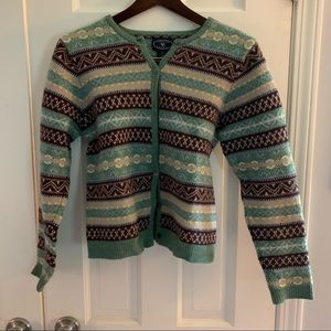 Chelsea Campbell merino wool cardigan size medium
